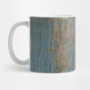 Shabby rustic weathered blue wood Mug